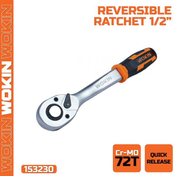 Reversible Ratchet Wokin 153230, 1/2″, (INDUSTRIAL), Silver