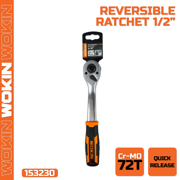 Reversible Ratchet Wokin 153230, 1/2″, (INDUSTRIAL), Silver