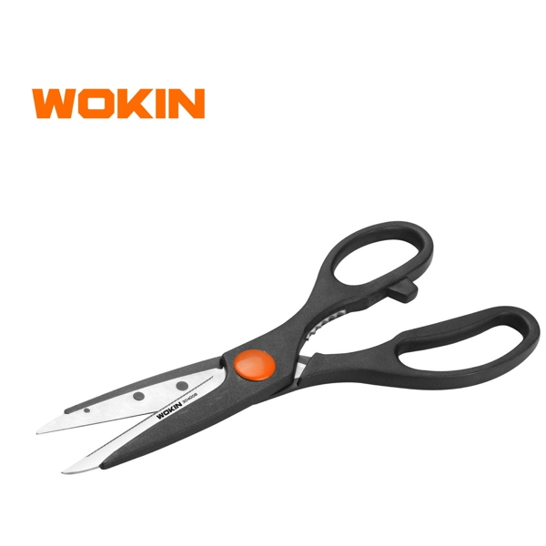 Kitchen Scissors Wokin 304008, 8", Black