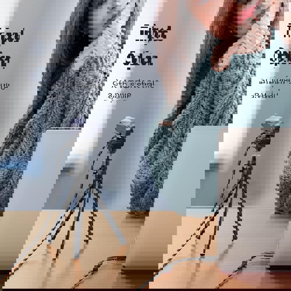 ვებკამერა UGREEN CM778 (35626), 2K, Built-in Microphone, Webcam, Black