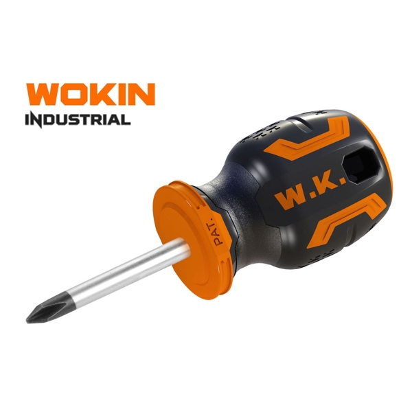 სახრახნისი Wokin 200251, PH1, 38MM, Screwdriver STUBBY(INDUSTRIAL), Black