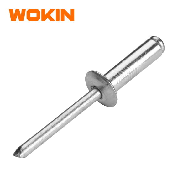 მოქლონი ალუმინის ტყვიები Wokin 216610, 3.2, 10MM, 50Pcs, Open End Blind Rivet, Silver