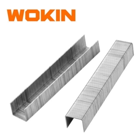 სტეპლერის თოფის ტყვიები Wokin 218010, 0.7x10x11.3mm, 1000Pcs, Staples, Silver