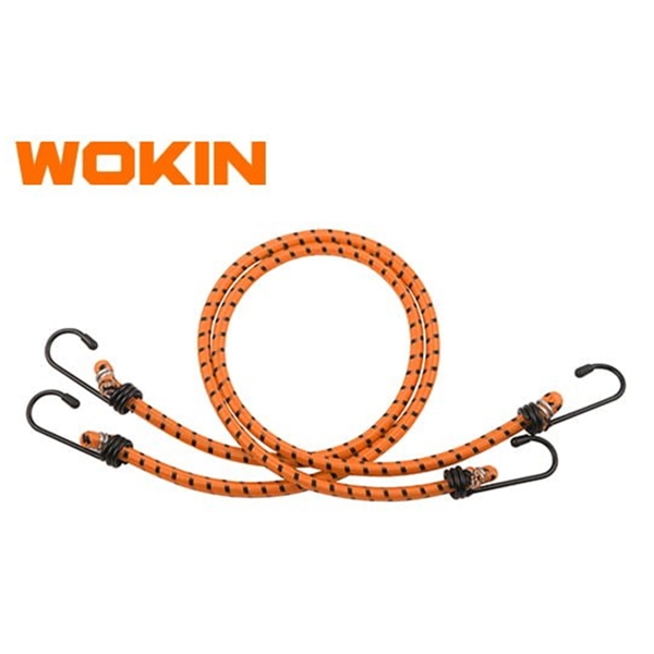 წელვადი თოკი Wokin 661524, 600MM, 24″, 2Pcs, Luggage Rope Set, Orange