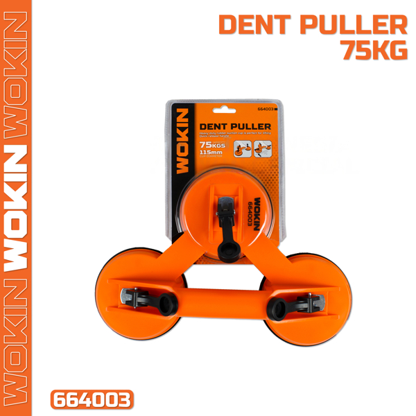 მინის დამჭერი დგუში Wokin 664003, 75Kg, Suction Cup Lifter, Orange