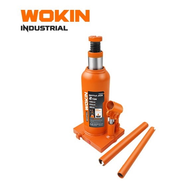 ბოთლისებრი დომკრატი Wokin 736104, 4T, Bottle Jack (INDUSTRIAL), Orange