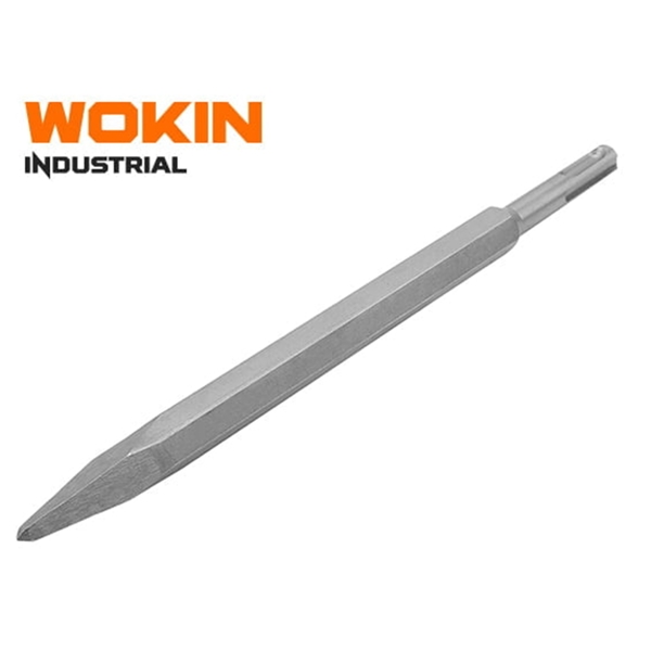 სატეხი მრგვალი Wokin 752801, 14x250MM, SDS-Plus Point Chisel (INDUSTRIAL), Silver