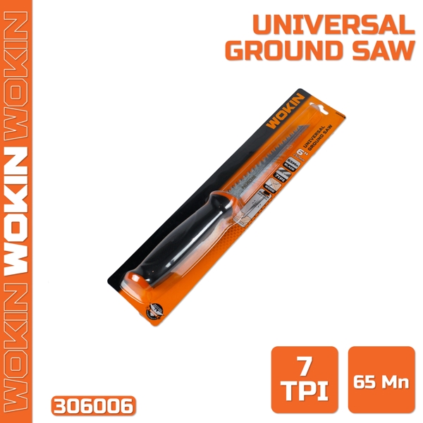 უნივერსალური ხერხი Wokin 306006, 150mm, Universal Ground Saw, Black/Orange