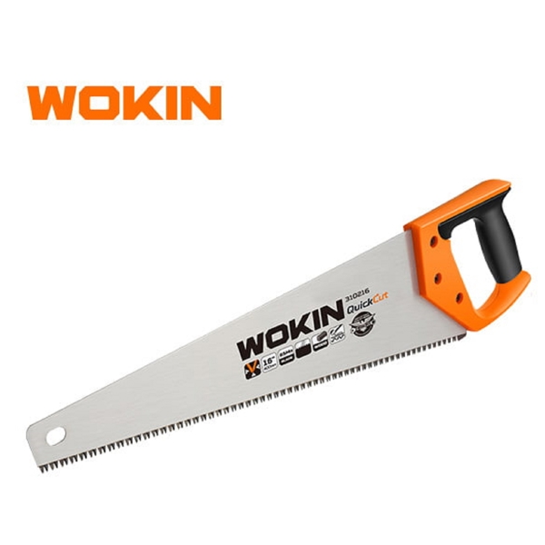 ხელის ხერხი Wokin 310218, 450mm, Hand Saw, Black/Orange