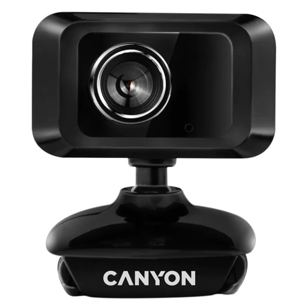 ვებკამერა Canyon CNE-CWC1, 1.3MP, Built-in Microphone, Webcam, Black