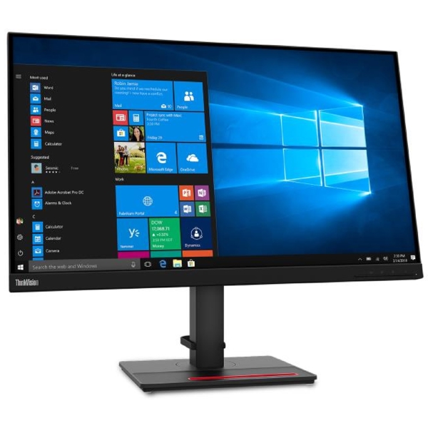 Monitor Lenovo 61EDGAT2EU ThinkVision T27q-20, 27", QHD, IPS, HDMI, DP, USB, Black 