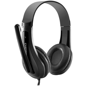 ყურსასმენი Canyon CNS-CHSC1B, Headset, Wired, 3.5mm, Black