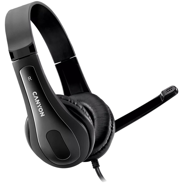 ყურსასმენი Canyon CNS-CHSC1B, Headset, Wired, 3.5mm, Black