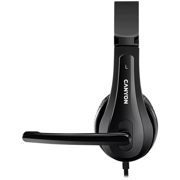 ყურსასმენი Canyon CNS-CHSC1B, Headset, Wired, 3.5mm, Black