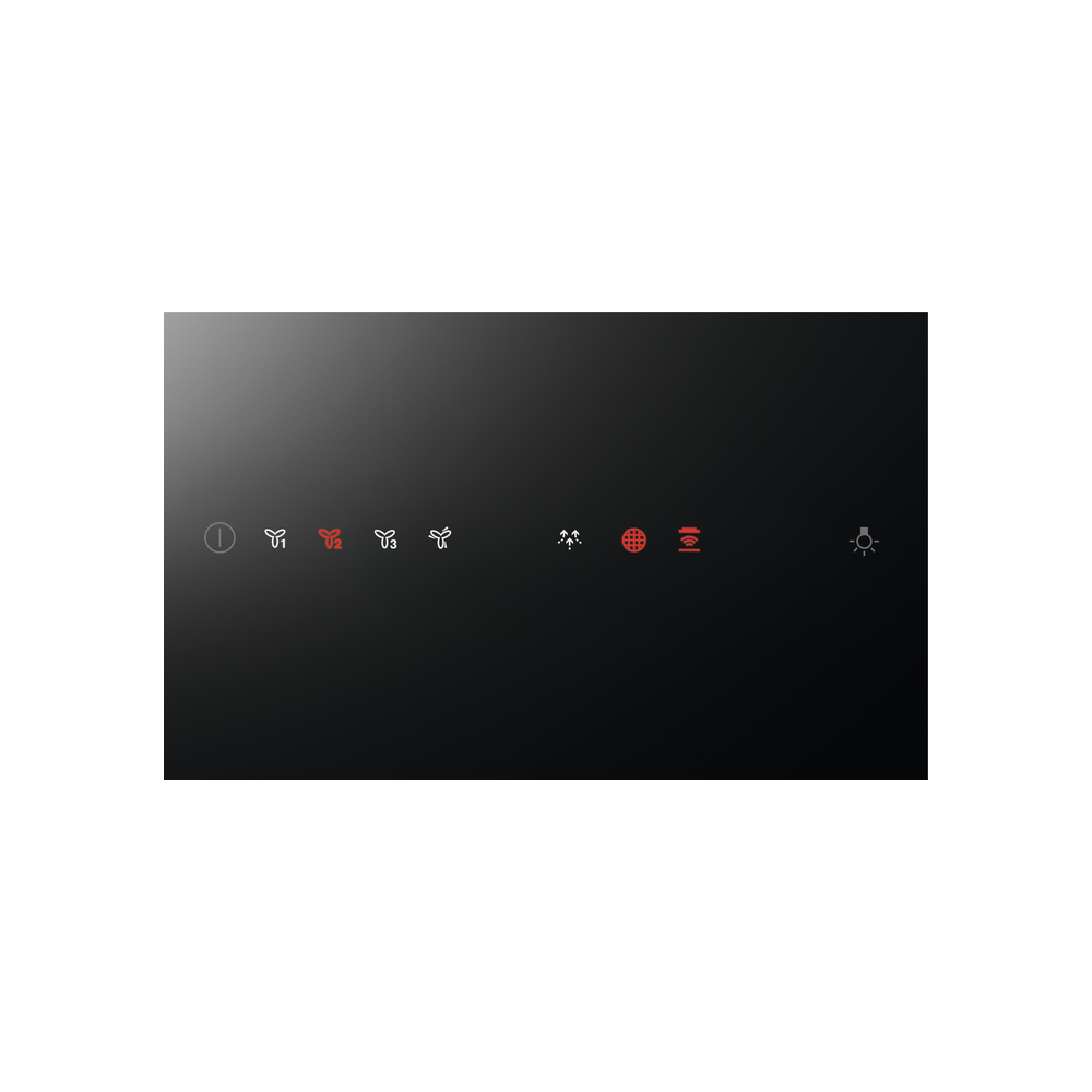 გამწოვი AEG DVE5671HG, 700m³/H, Hood, Black/Silver