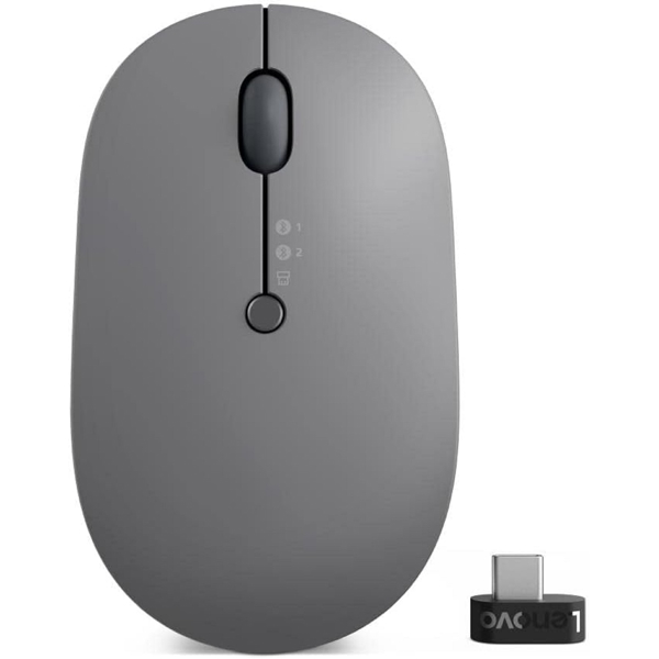 Mouse Lenovo GY51C21211 Go, Wireless, Bluetooth, USB, Grey