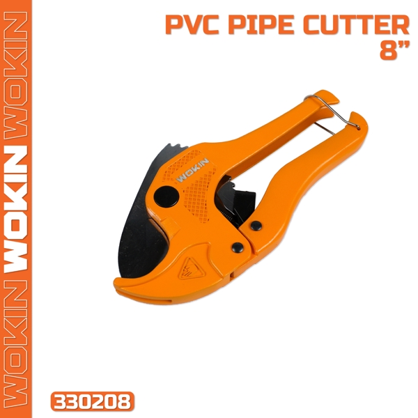 მილის მაკრატელი Wokin 330208, 200mm, 3-42mm, PVC Pipe Cutter, Orange