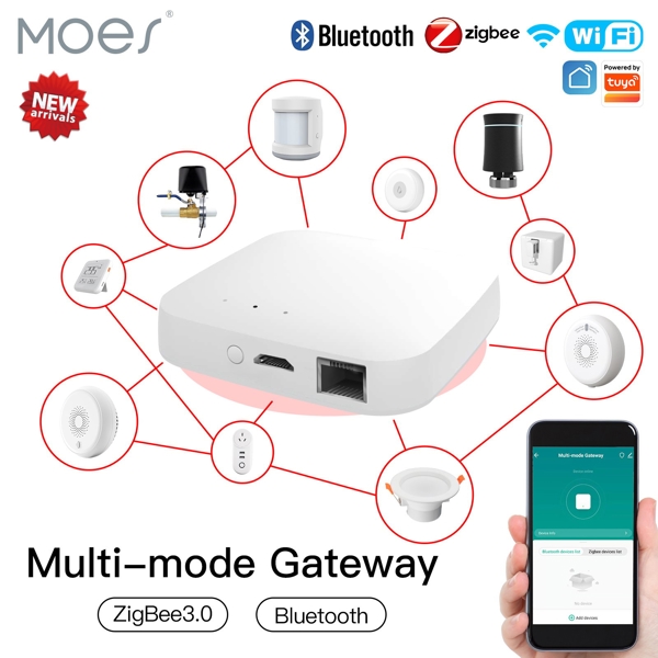 ცენტრალური მართვის ჰაბი Moes MHUB-MS, Wi-Fi, Smart Central Hub, White