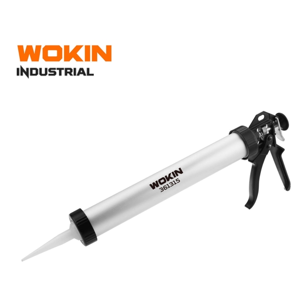 Professional Caulking Gun Wokin 361315, 375mm, (INDUSTRIAL), Silver