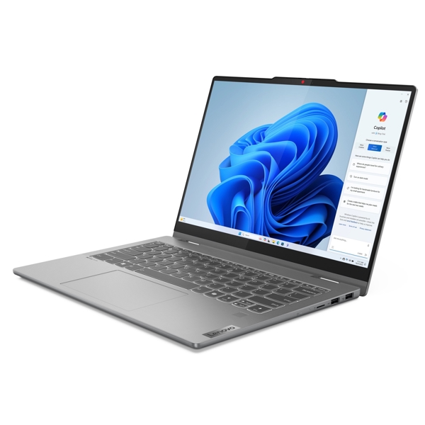 ნოუთბუქი Lenovo 83DR005ERK IdeaPad 5 2-in-1 14AHP9, 14", Ryzen 7-8845HS, 16GB, 512GB SSD, Integrated, Luna Grey