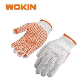 Working Gloves Wokin 451110, XL, 12Pairs, Orange/White