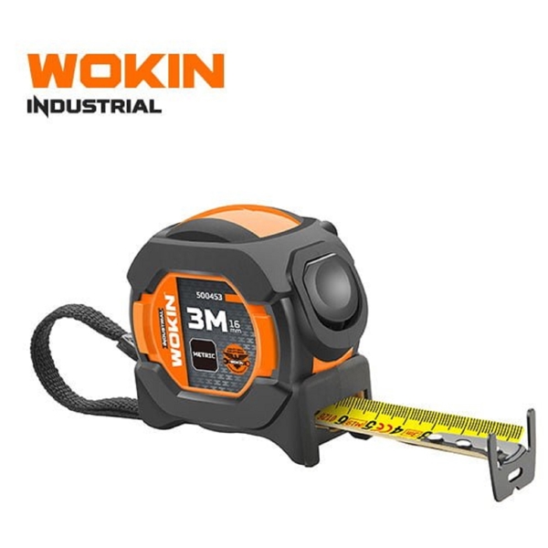 საზომი ლენტი Wokin 500455, 5M*19MM, Measuring Tape (Industrial), Yellow