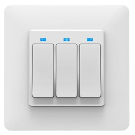 Smart Light Switch Panel Moes WS-Y-EU3-WH-MS, White