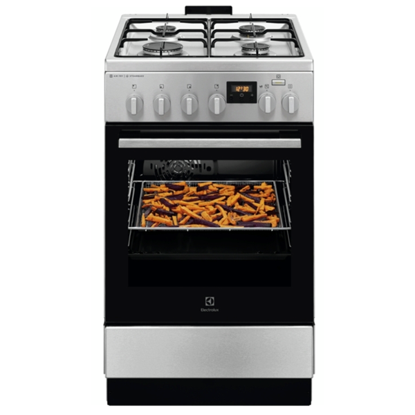 Oven Electrolux LKK560222X, 4Gas, Black/Silver