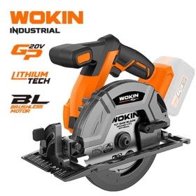 LI-ION Cordless Circular Saw Wokin 621607, 20V, 165mm, (INDUSTRIAL), Black/Orange