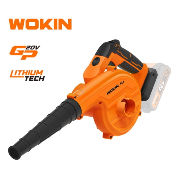 ჰაერის დამბერი Wokin 623936, 20V, 2.6m³/m, LI-ion Crodless Blower, Orange