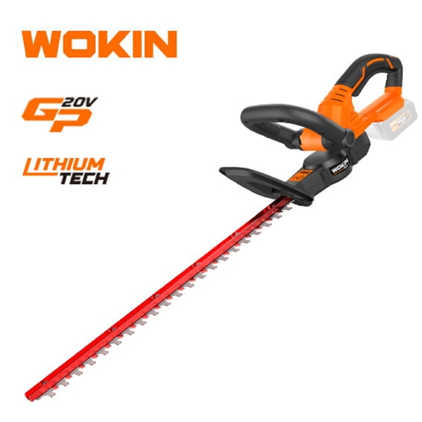 ბუჩქის ელექტრო საკრეჭი Wokin 624110, 20V, 510mm, Li-ion Cordless Hedge Trimmer, Orange