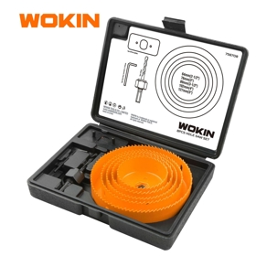 Hole Saw Set Wokin 756708, 8Pcs, Orange 