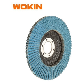 Zirconia Oxide Flap Disc Wokin 775804, 115×22.2mm, Blue