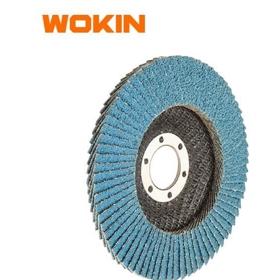 Zirconia Oxide Flap Disc Wokin 775808, 115×22.2mm, Blue