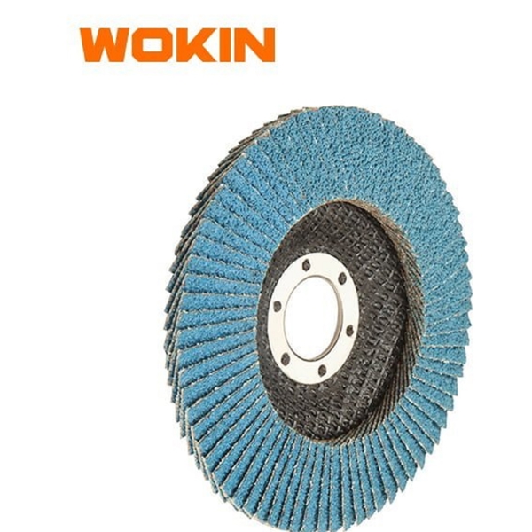 სახეხი დისკი Wokin 775808, 115×22.2mm, Zirconia Oxide Flap Disc, Blue