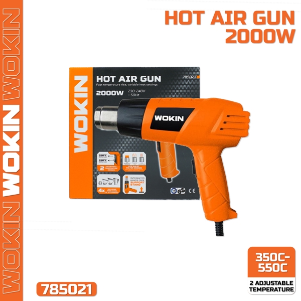 ტექნიკური ფენი Wokin 785021, Hot Air Gun, Orange