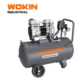 ჰაერის კომპრესორი ზეთის გარეშე Wokin 831552 INDUSTRIAL, 1380W, 50L, Silent And Oil Free Air Compressor, Grey