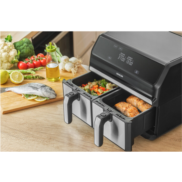 Air Fryer Sencor SFR 9500SS Vita, 1700W, 8L, Black