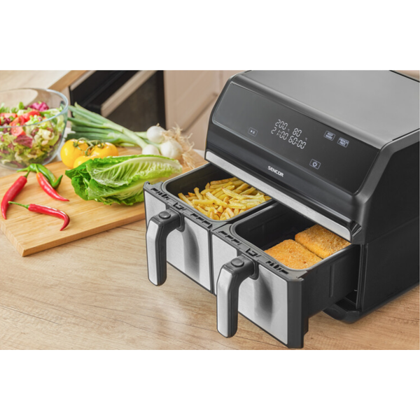 Air Fryer Sencor SFR 9500SS Vita, 1700W, 8L, Black