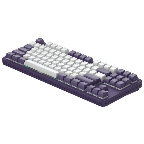 კლავიატურა Dark Project ALU87A Violet, Wired, RGB, USB, Gaming Keyboard, White/Purple