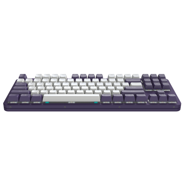 კლავიატურა Dark Project ALU87A Violet, Wired, RGB, USB, Gaming Keyboard, White/Purple