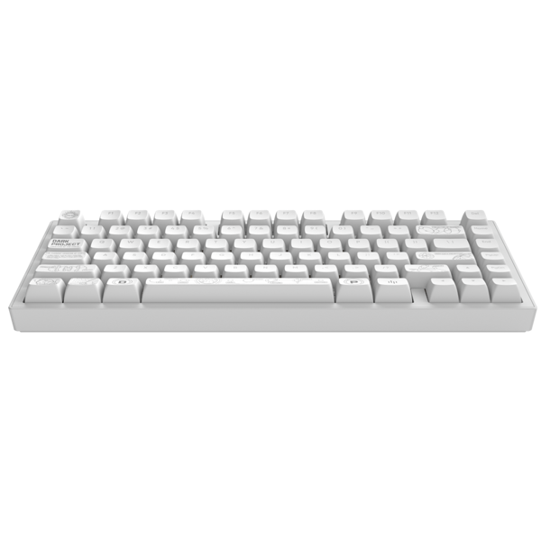 კლავიატურა Dark Project ALU81A Terra Nova, Wireless, RGB, BT, USB, Gaming Keyboard, White