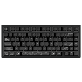 კლავიატურა Dark Project ALU81A Terra Nova, Wireless, RGB, BT, USB, Gaming Keyboard, Black