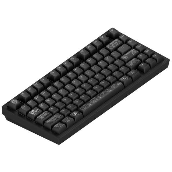 კლავიატურა Dark Project ALU81A Terra Nova, Wireless, RGB, BT, USB, Gaming Keyboard, Black