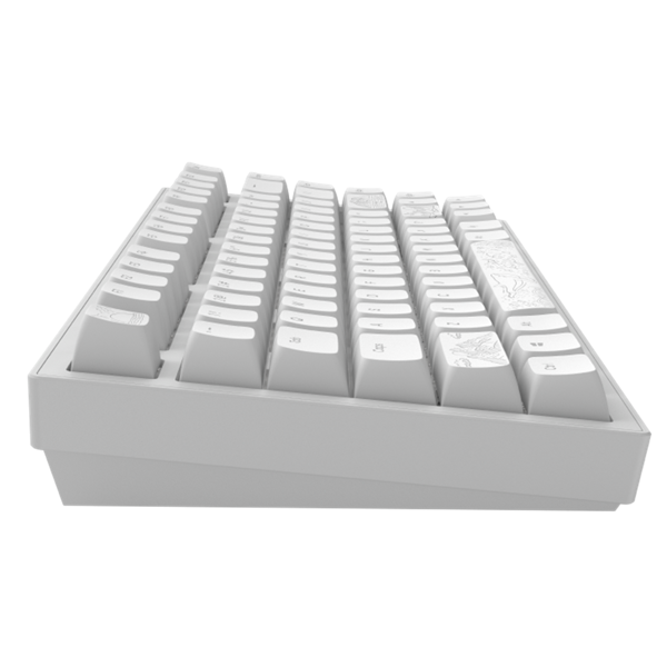 კლავიატურა Dark Project ALU81A Terra Nostra, Wired, RGB, USB, Gaming Keyboard, White