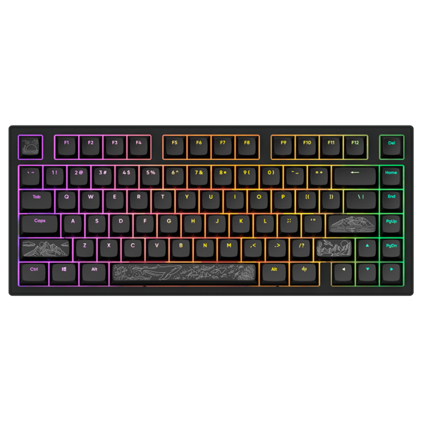 კლავიატურა Dark Project ALU81A Terra Nostra, Wired, RGB, USB, Gaming Keyboard, Black