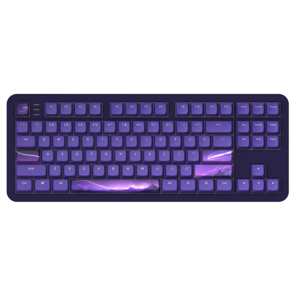 Gaming Keyboard Dark Project ALU87B Celestial, Wired, RGB, USB, Purple