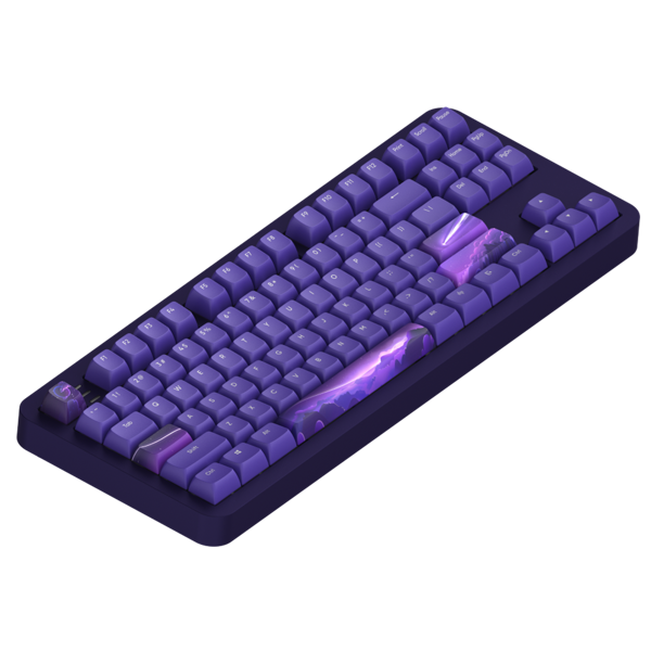 კლავიატურა Dark Project ALU87B Celestial, Wired, RGB, USB, Gaming Keyboard, Purple