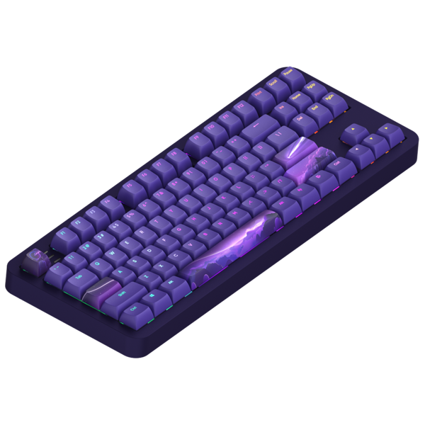 კლავიატურა Dark Project ALU87B Celestial, Wired, RGB, USB, Gaming Keyboard, Purple