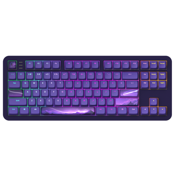 კლავიატურა Dark Project ALU87B Celestial, Wired, RGB, USB, Gaming Keyboard, Purple